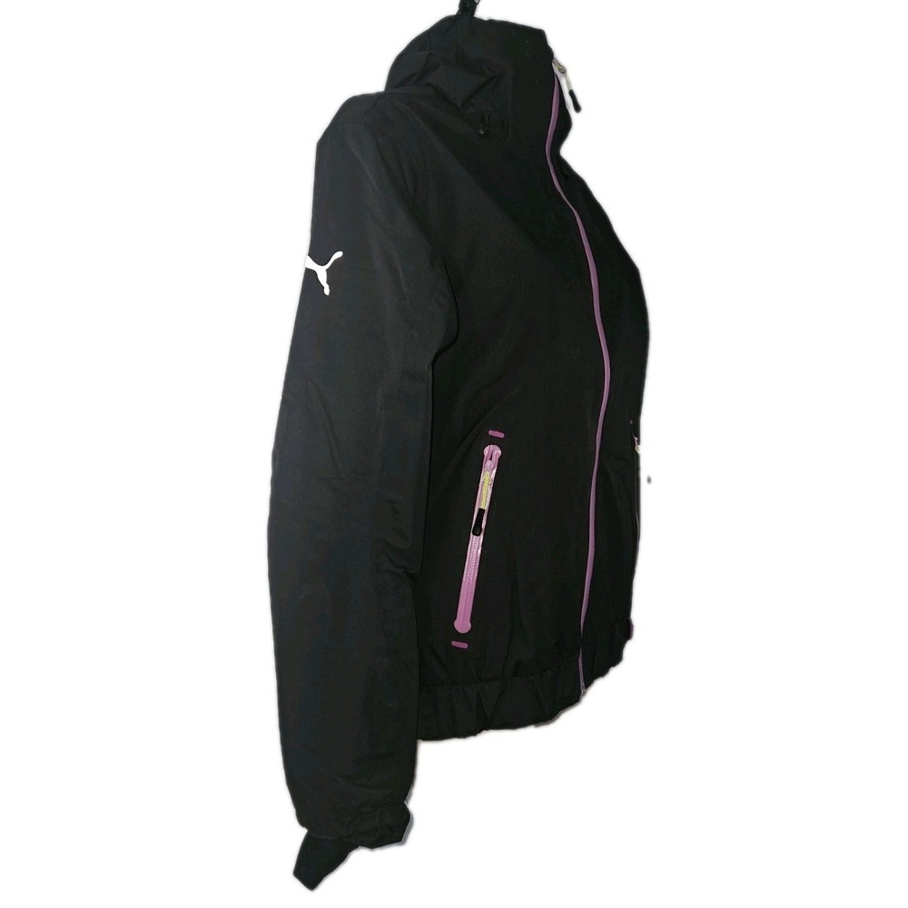 NEW PUMA Horizon Black Sport Performance Zip Up Hoodie Jacket Waterproof Size XS - Picture 4 of 14